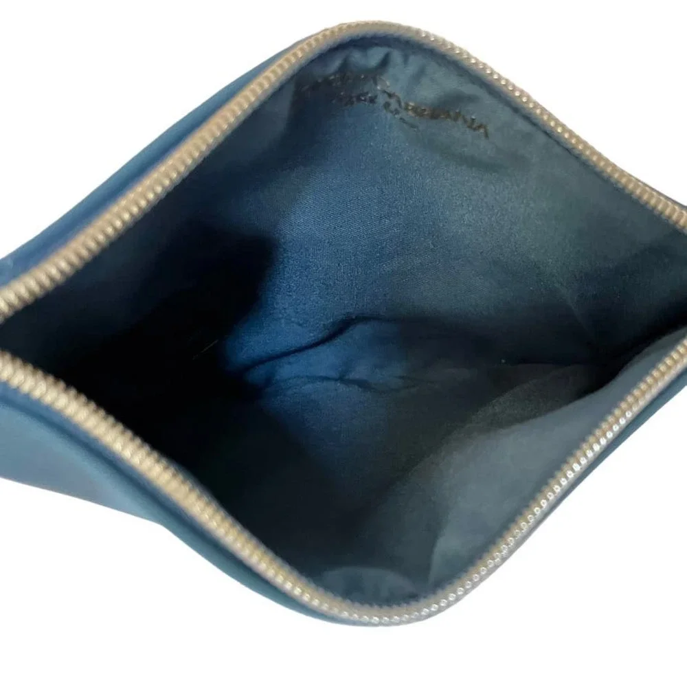 Dolce & Gabbana Light Blue Trousse Zip Pouch Clutch Purse